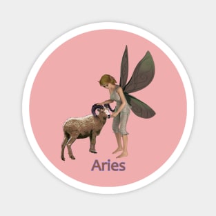 Aries woman girl fairy faerie elf ram zodiac horoscope Magnet